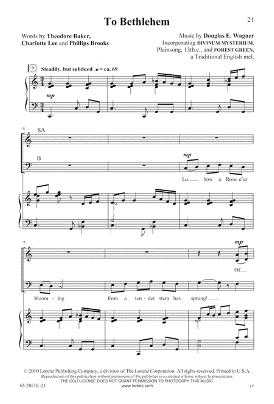 Follow the Star, Follow the King (Digital Download) 3-Part scores gallery preview page 21