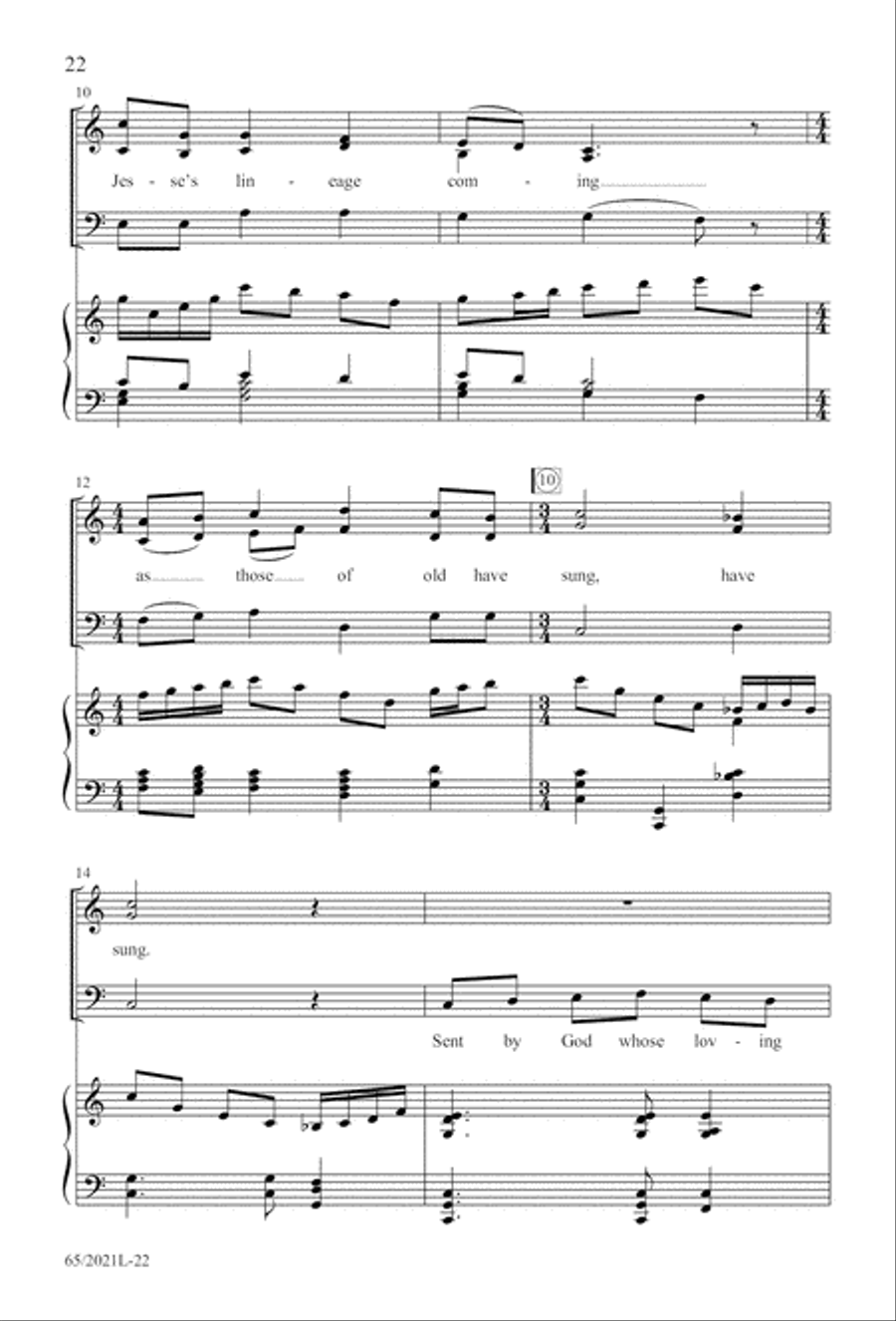 Follow the Star, Follow the King (Digital Download) 3-Part scores gallery preview page 22