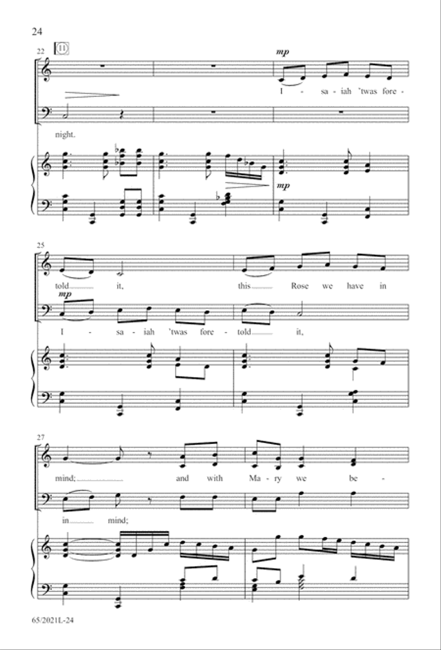 Follow the Star, Follow the King (Digital Download) 3-Part scores gallery preview page 24