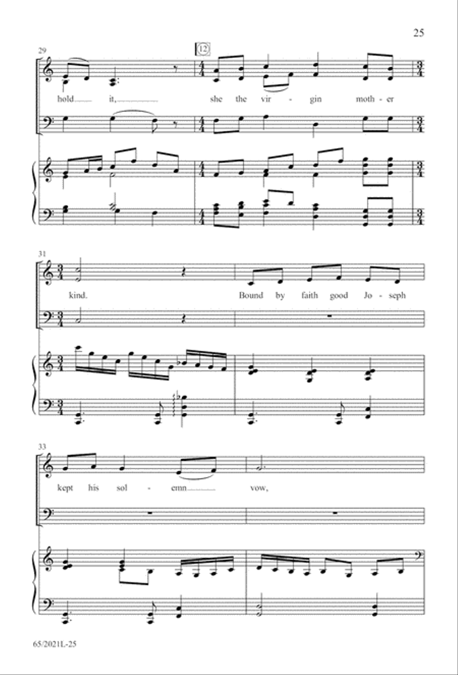 Follow the Star, Follow the King (Digital Download) 3-Part scores gallery preview page 25