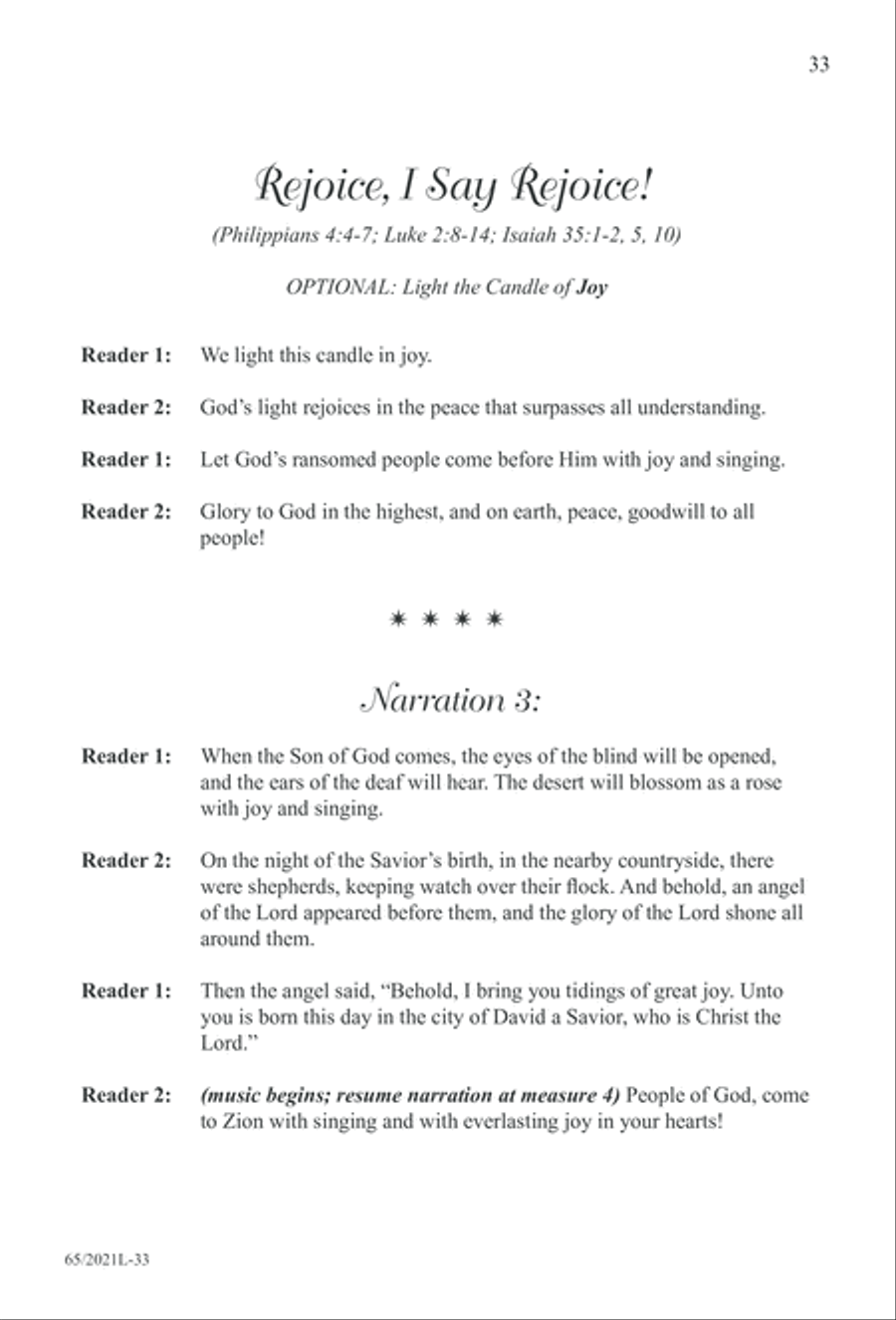 Follow the Star, Follow the King (Digital Download) 3-Part scores gallery preview page 33