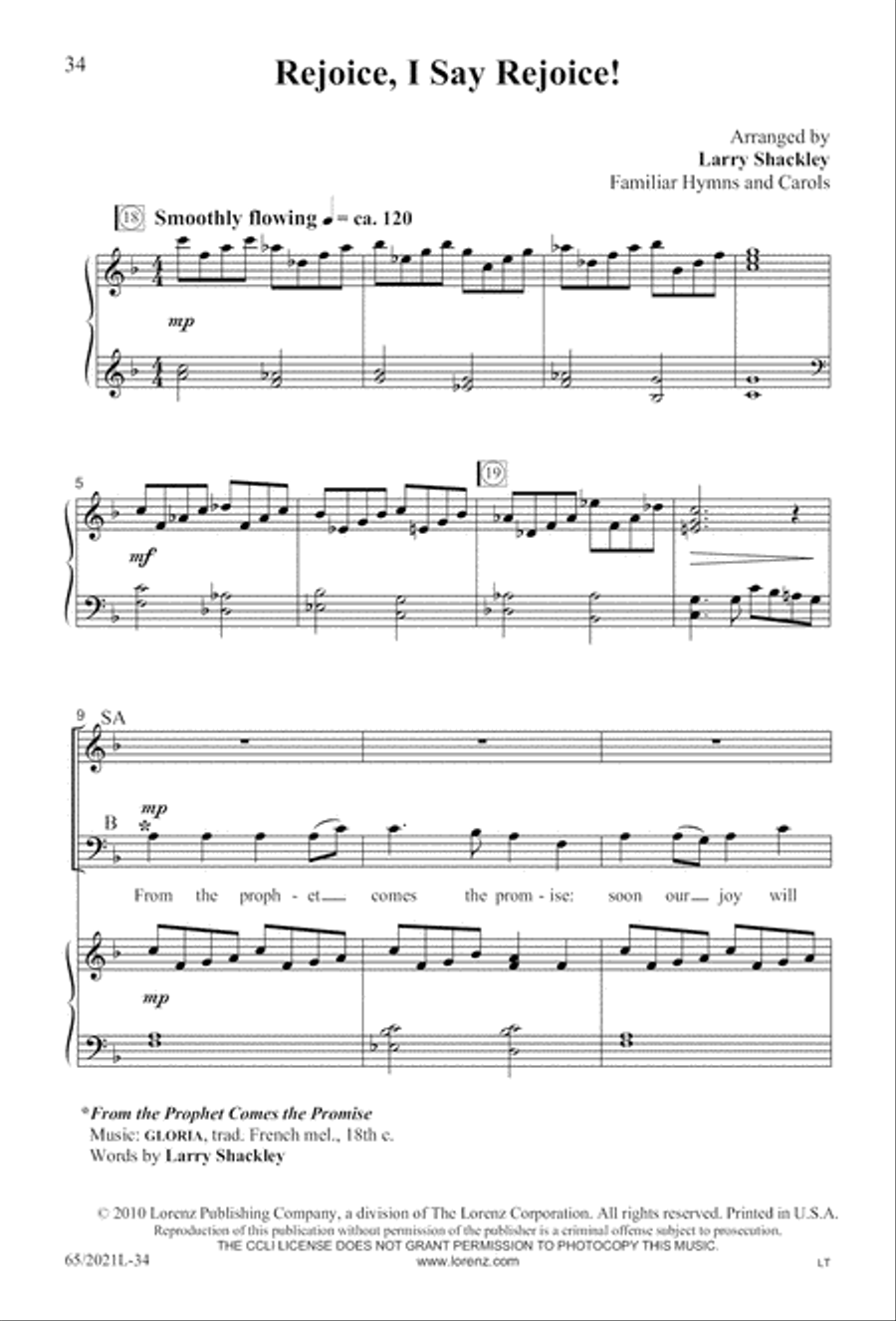 Follow the Star, Follow the King (Digital Download) 3-Part scores gallery preview page 34