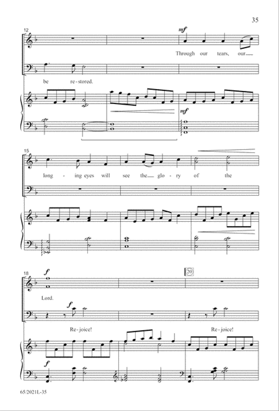 Follow the Star, Follow the King (Digital Download) 3-Part scores gallery preview page 35