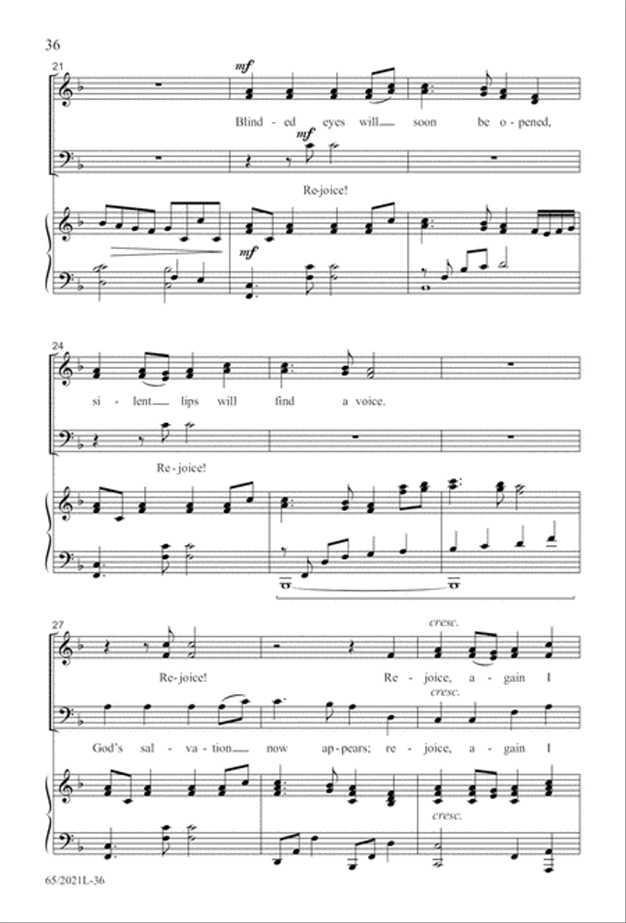 Follow the Star, Follow the King (Digital Download) 3-Part scores gallery preview page 36