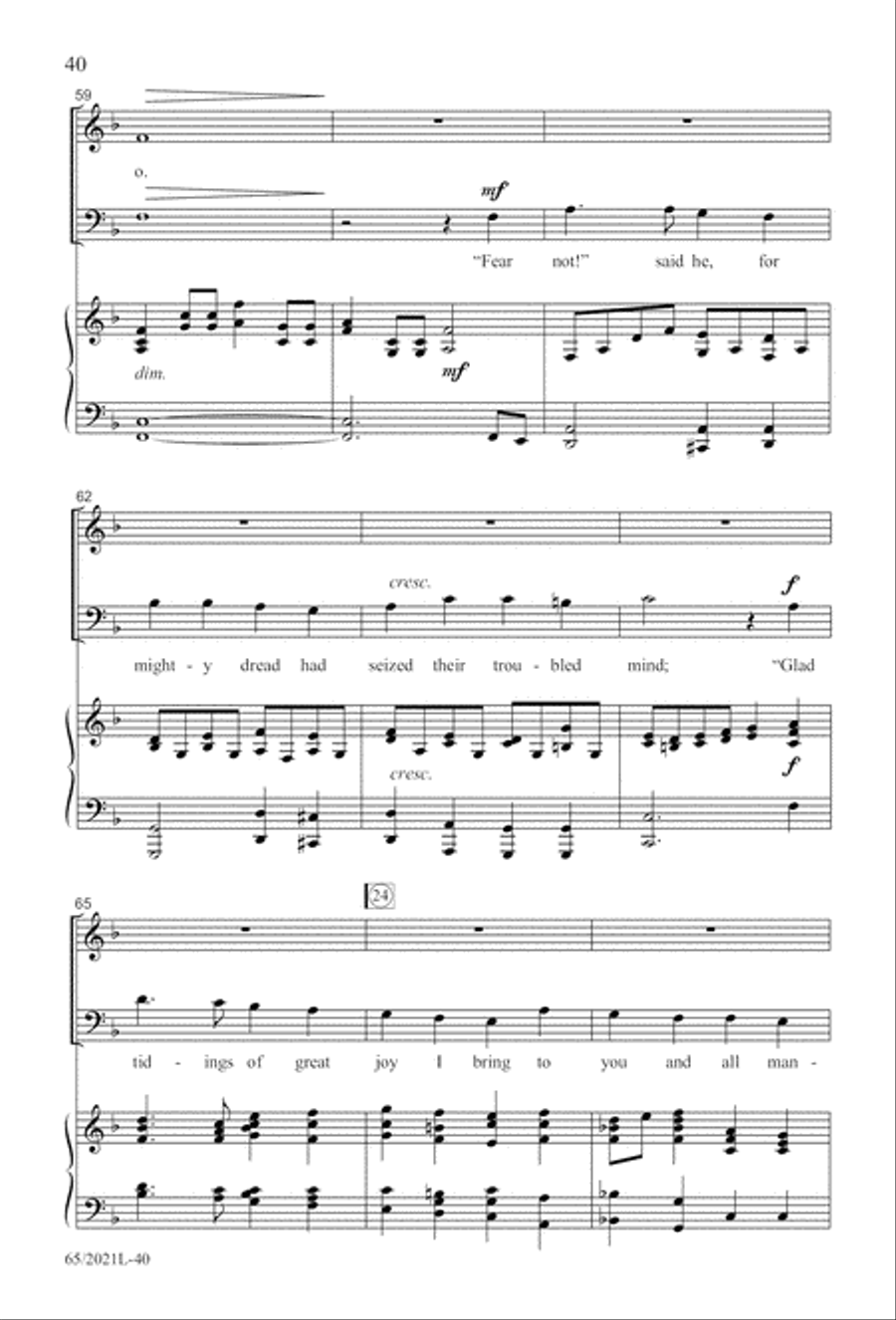 Follow the Star, Follow the King (Digital Download) 3-Part scores gallery preview page 40