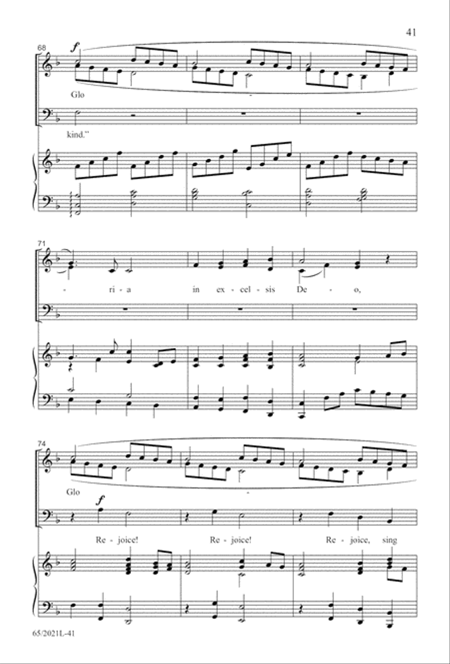 Follow the Star, Follow the King (Digital Download) 3-Part scores gallery preview page 41