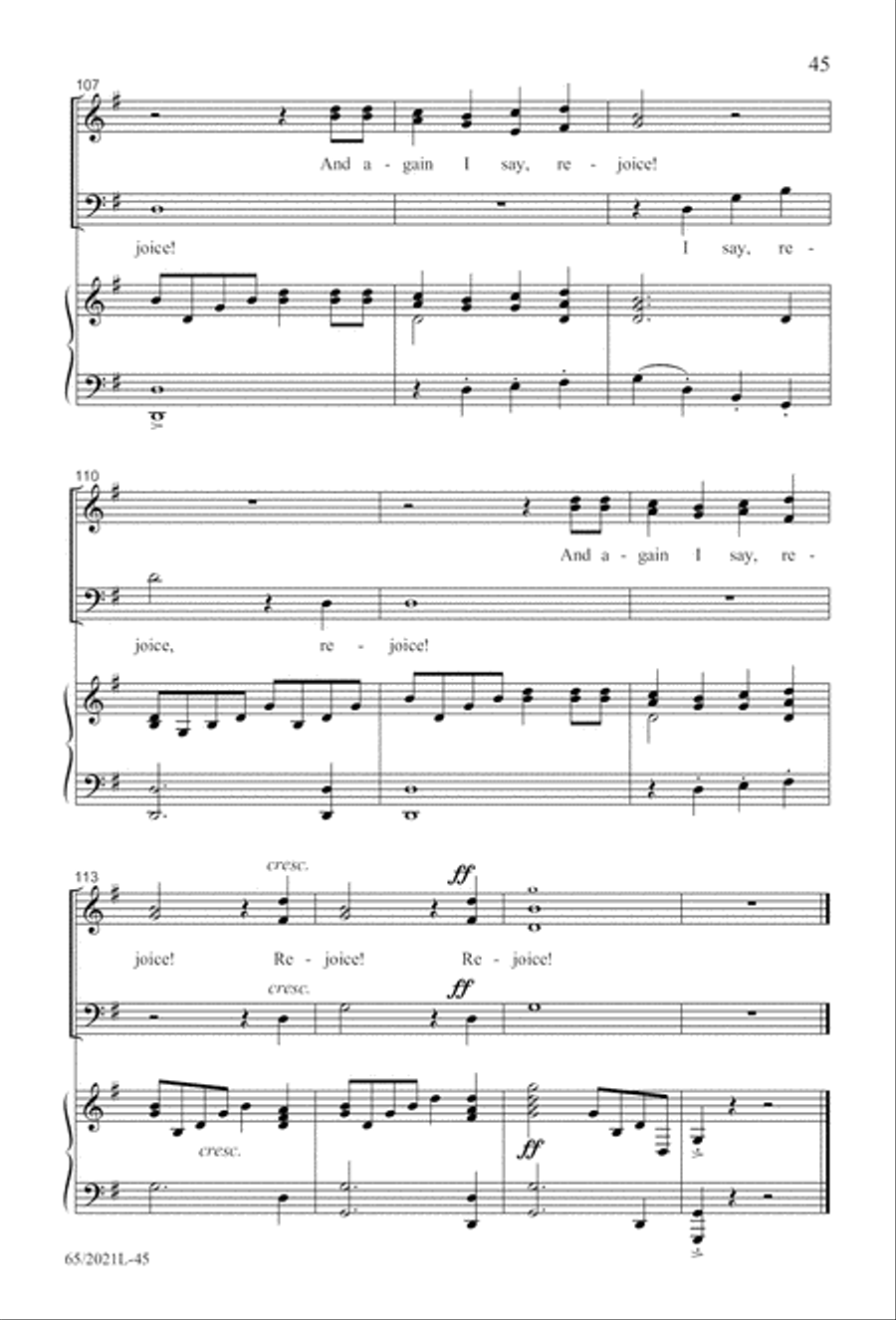 Follow the Star, Follow the King (Digital Download) 3-Part scores gallery preview page 45