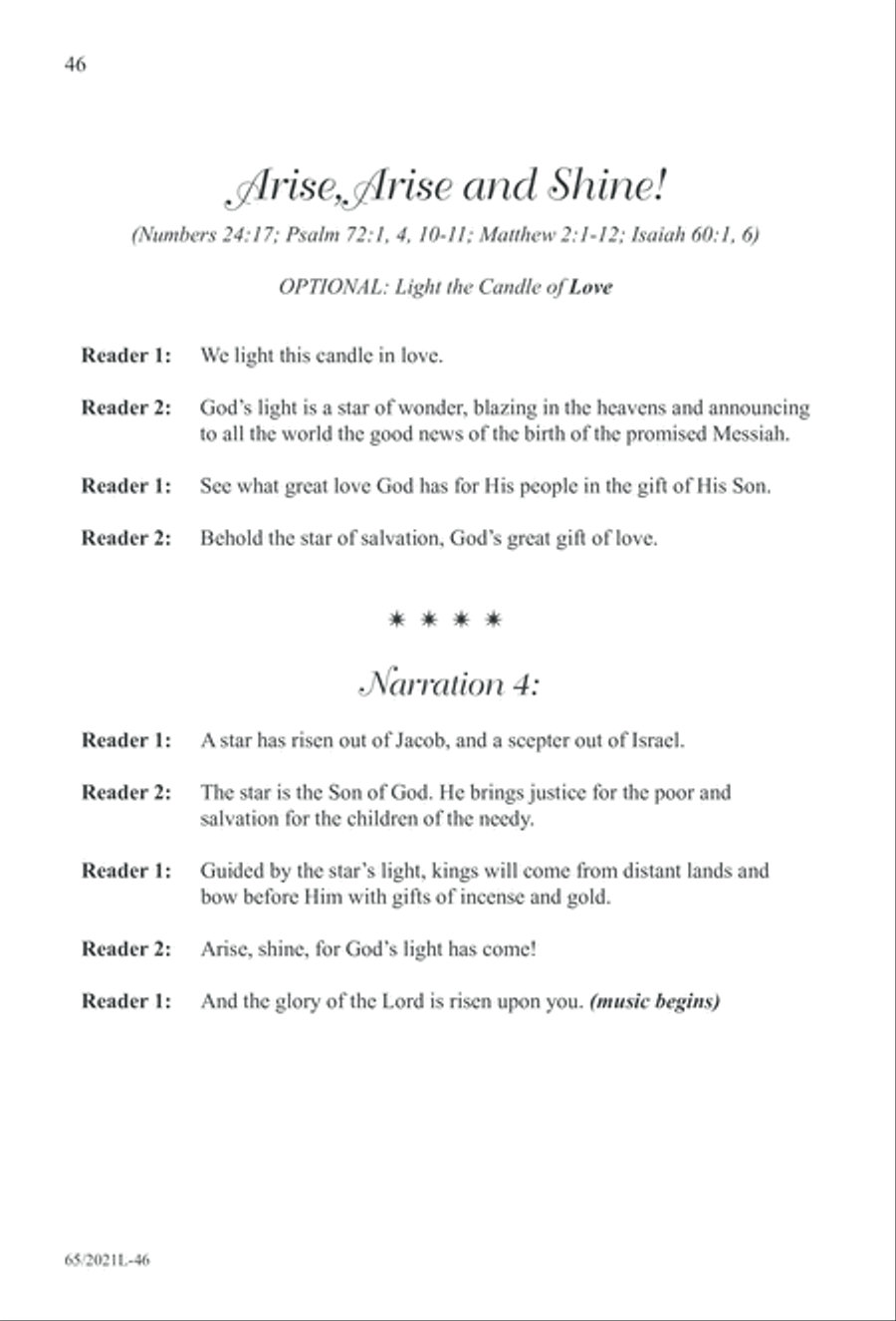 Follow the Star, Follow the King (Digital Download) 3-Part scores gallery preview page 46