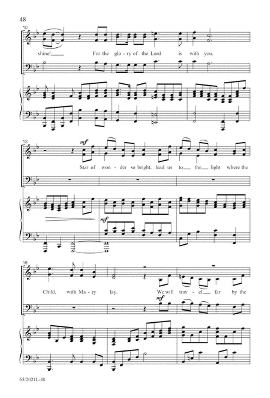 Follow the Star, Follow the King (Digital Download) 3-Part scores gallery preview page 48