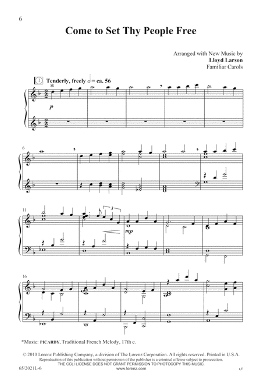 Follow the Star, Follow the King (Digital Download) 3-Part scores gallery preview page 6