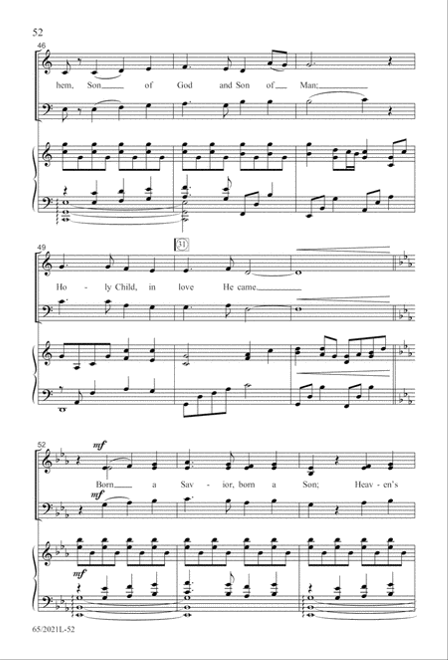 Follow the Star, Follow the King (Digital Download) 3-Part scores gallery preview page 52