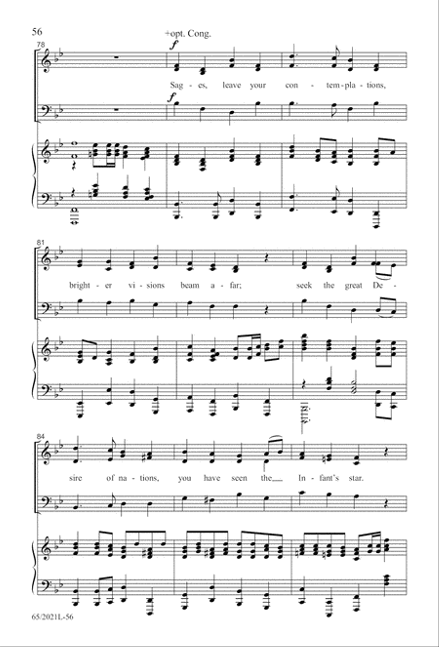 Follow the Star, Follow the King (Digital Download) 3-Part scores gallery preview page 56