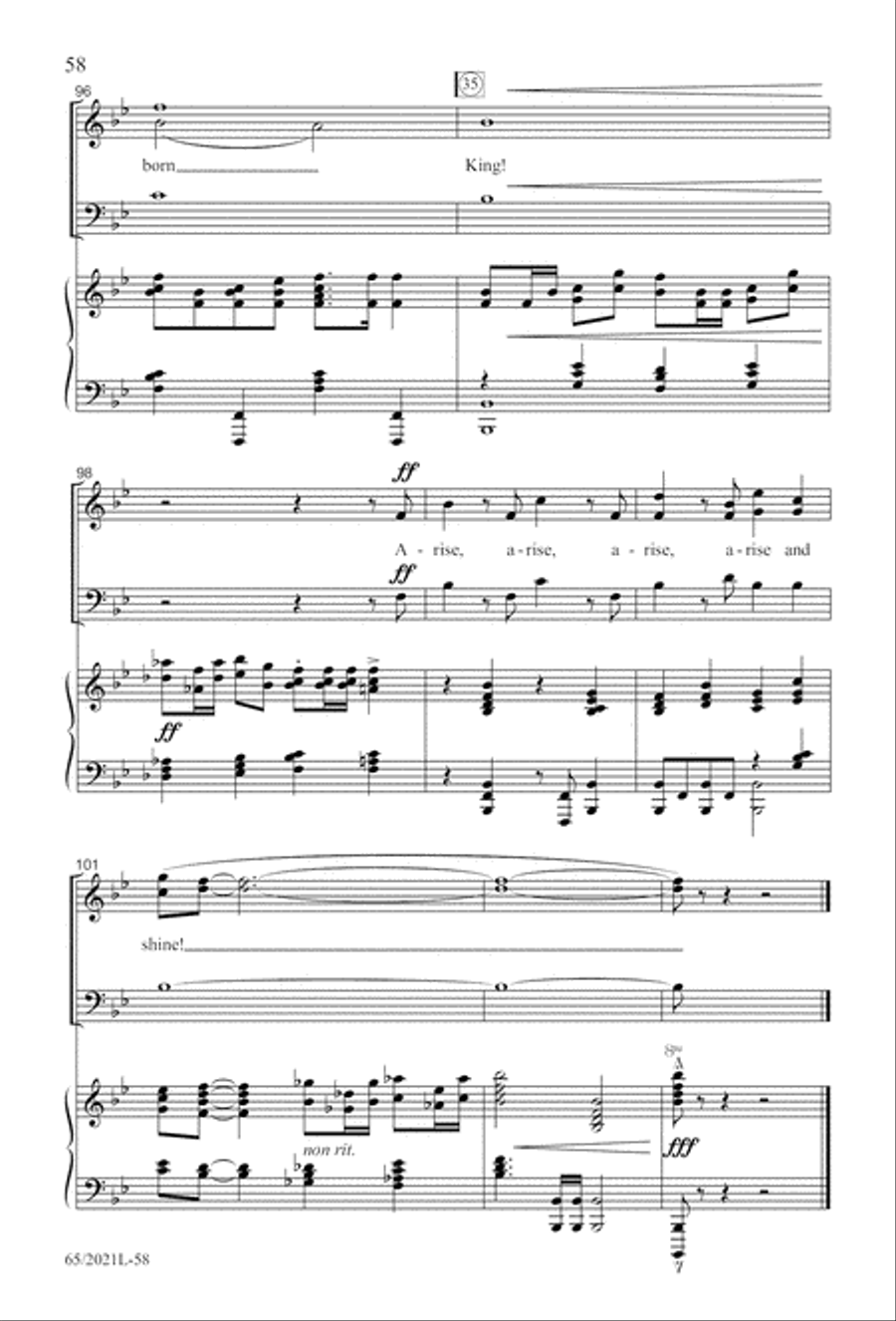 Follow the Star, Follow the King (Digital Download) 3-Part scores gallery preview page 58