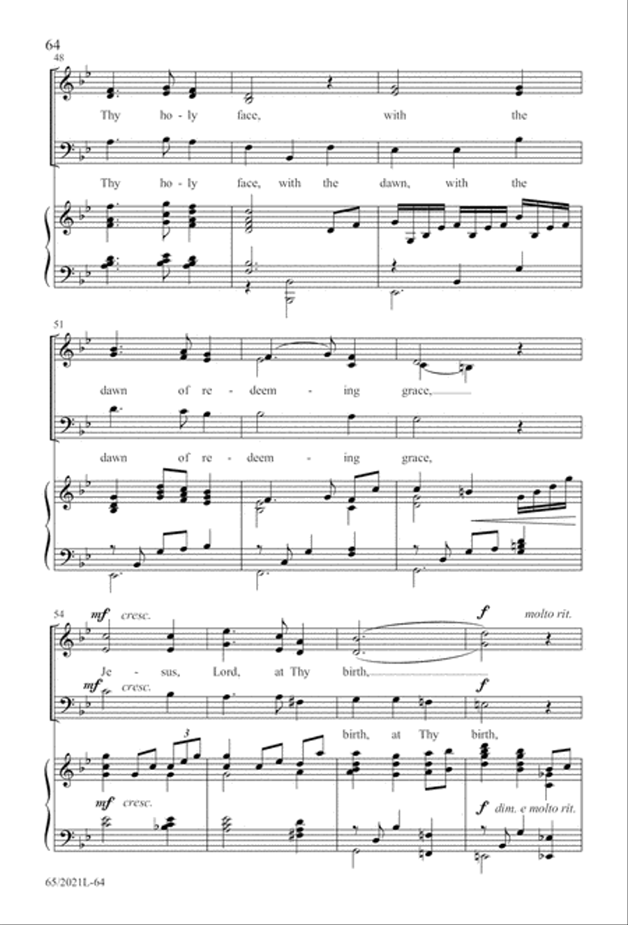 Follow the Star, Follow the King (Digital Download) 3-Part scores gallery preview page 64