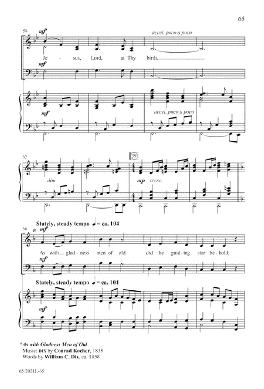 Follow the Star, Follow the King (Digital Download) 3-Part scores gallery preview page 65