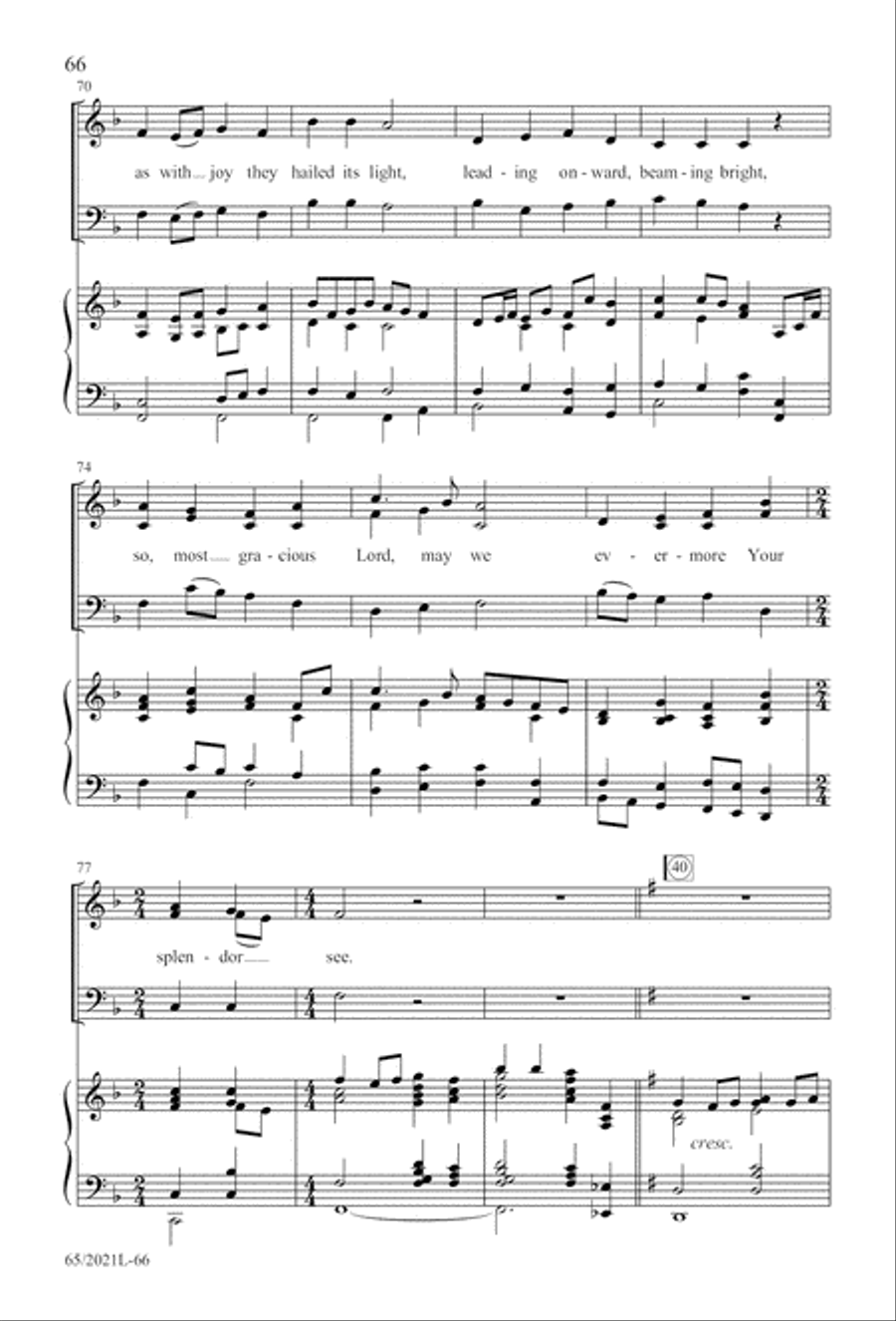 Follow the Star, Follow the King (Digital Download) 3-Part scores gallery preview page 66