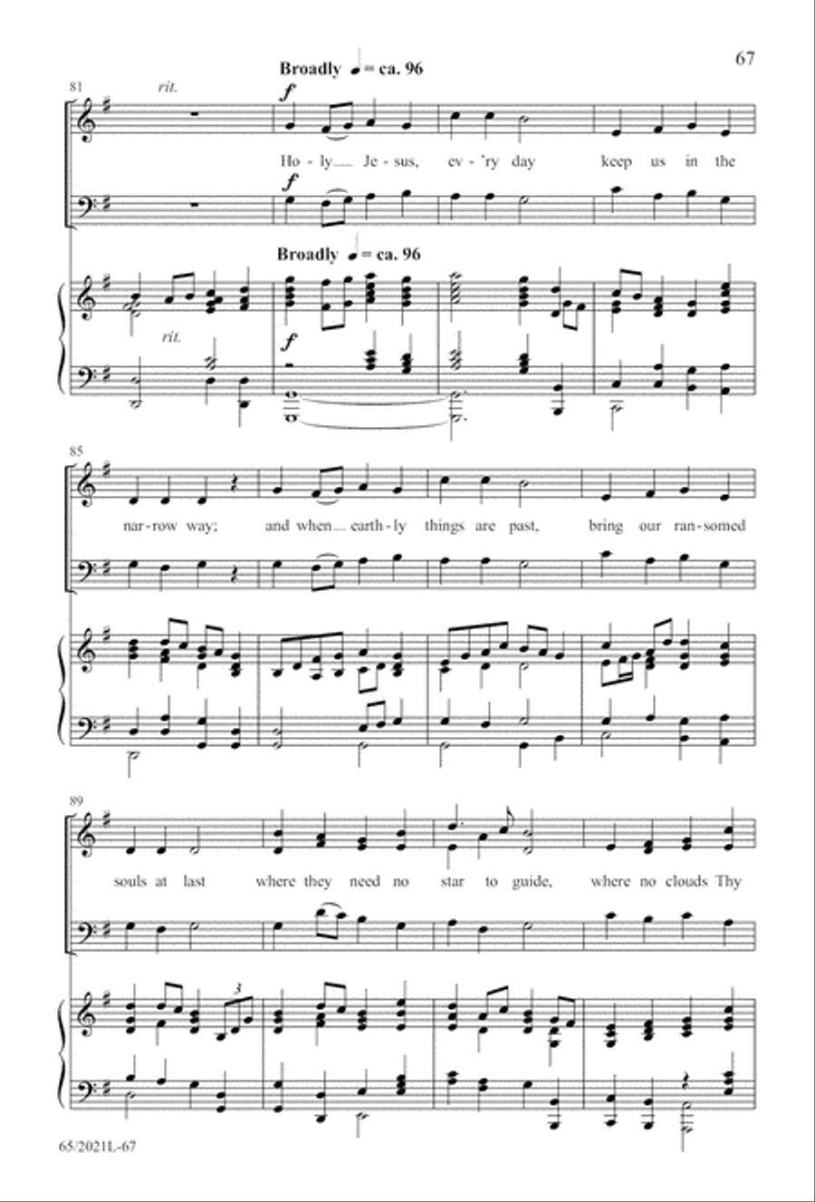 Follow the Star, Follow the King (Digital Download) 3-Part scores gallery preview page 67