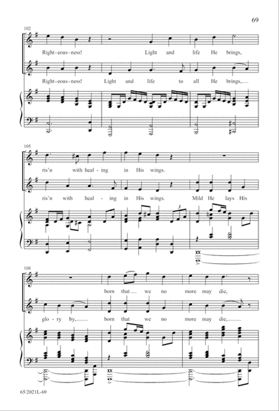 Follow the Star, Follow the King (Digital Download) 3-Part scores gallery preview page 69