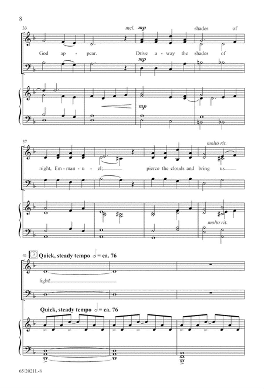 Follow the Star, Follow the King (Digital Download) 3-Part scores gallery preview page 8