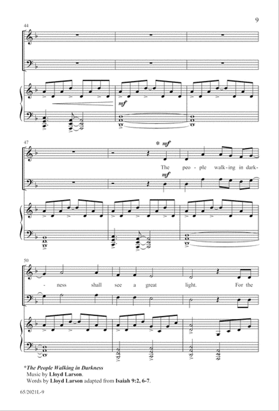 Follow the Star, Follow the King (Digital Download) 3-Part scores gallery preview page 9