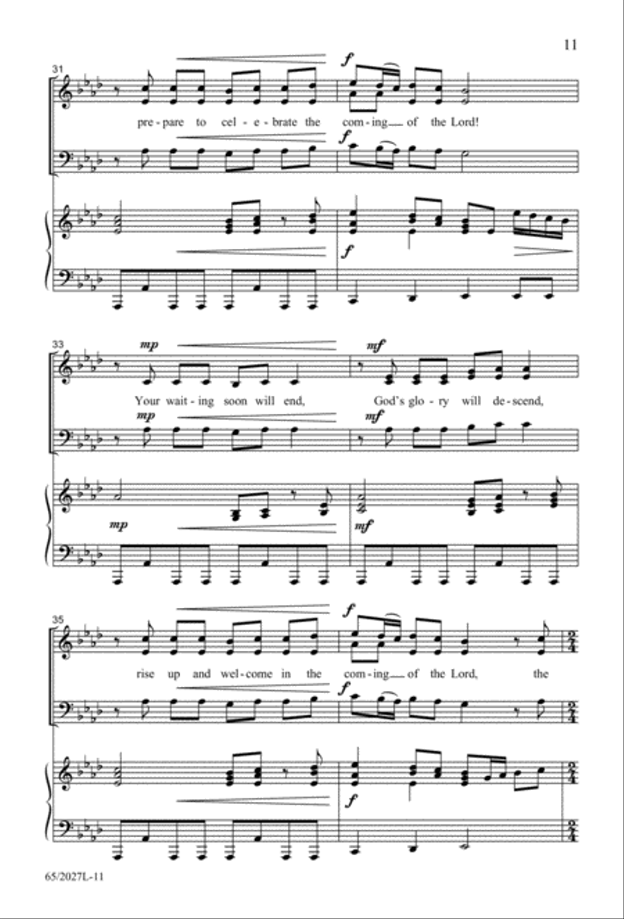 Night of the Father's Love (Digital Download) 3-Part scores gallery preview page 11