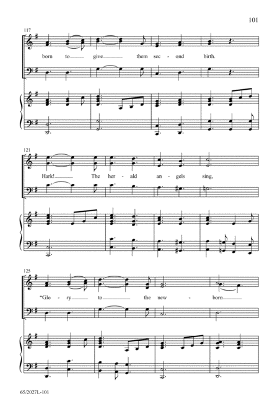 Night of the Father's Love (Digital Download) 3-Part scores gallery preview page 101