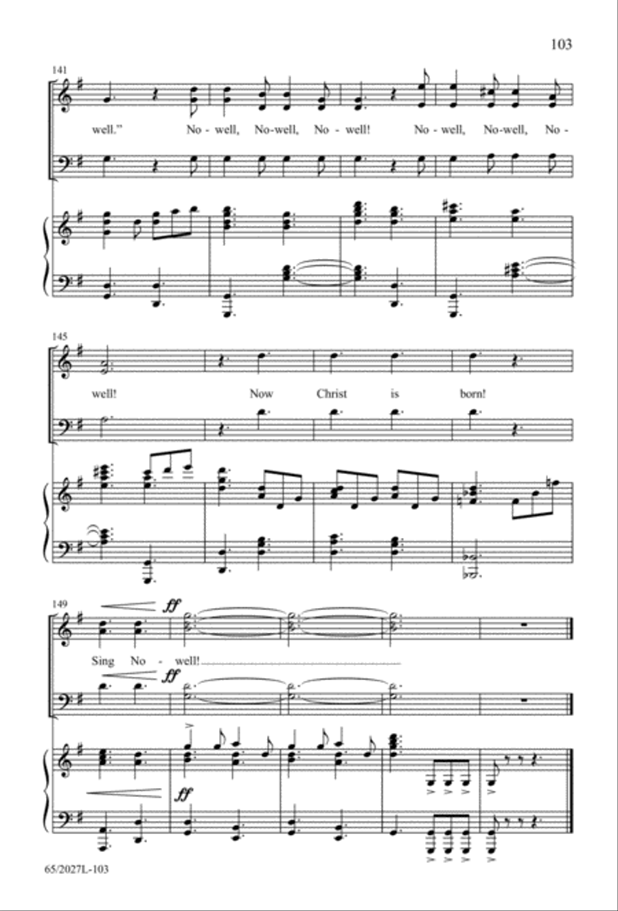 Night of the Father's Love (Digital Download) 3-Part scores gallery preview page 103