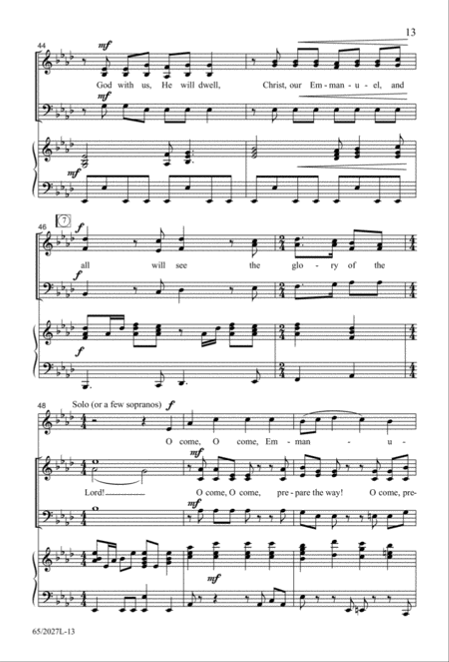 Night of the Father's Love (Digital Download) 3-Part scores gallery preview page 13