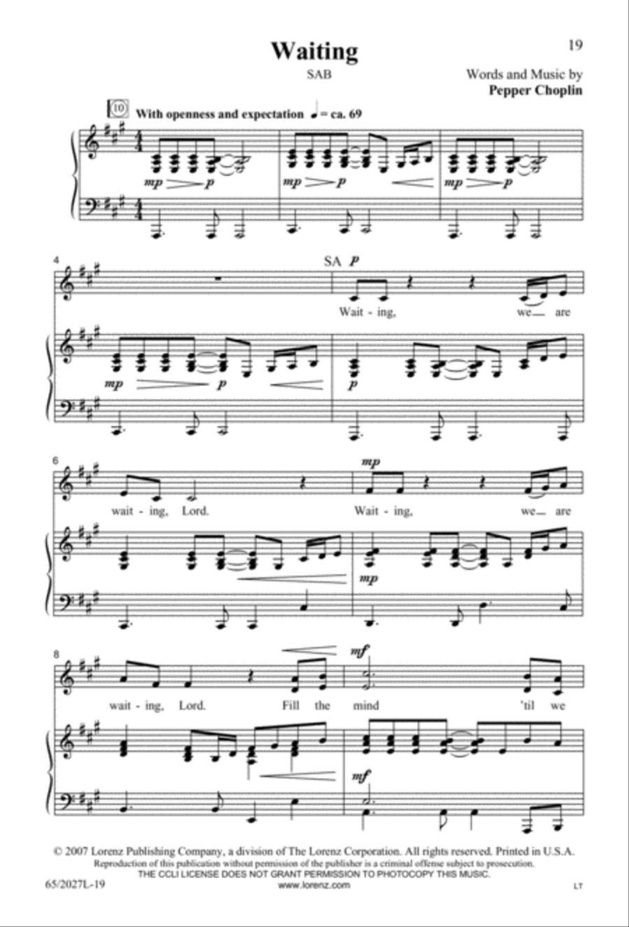 Night of the Father's Love (Digital Download) 3-Part scores gallery preview page 19