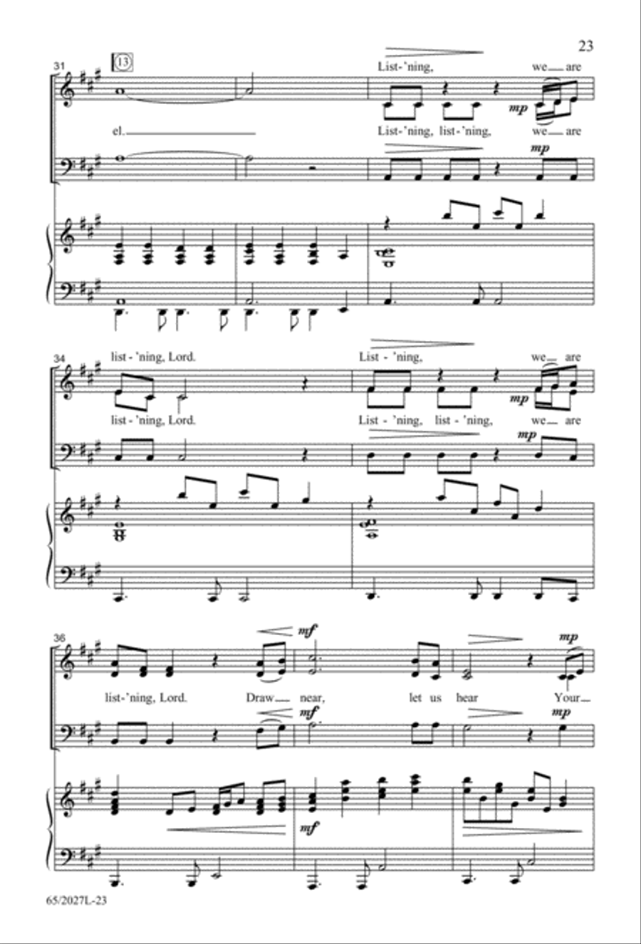 Night of the Father's Love (Digital Download) 3-Part scores gallery preview page 23