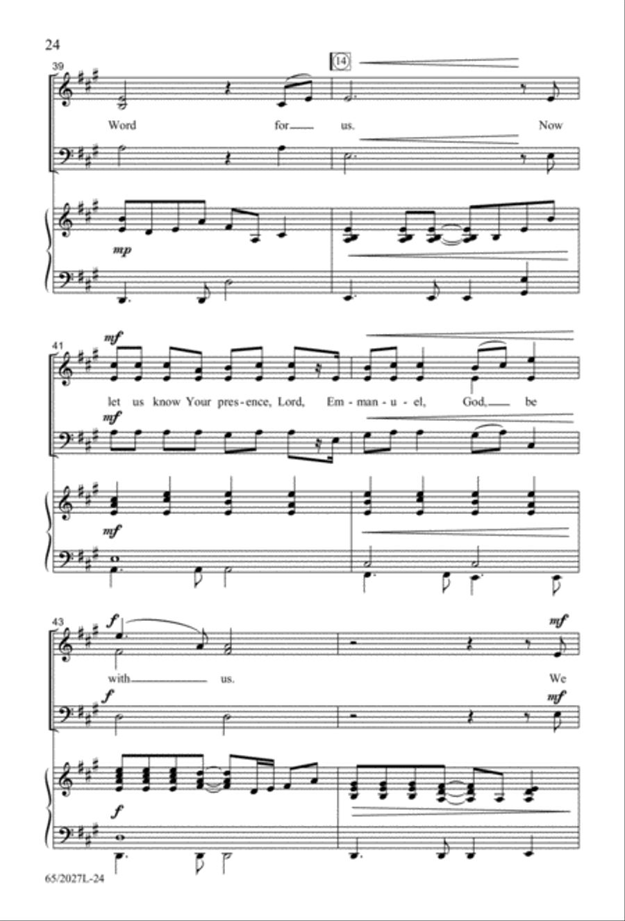 Night of the Father's Love (Digital Download) 3-Part scores gallery preview page 24