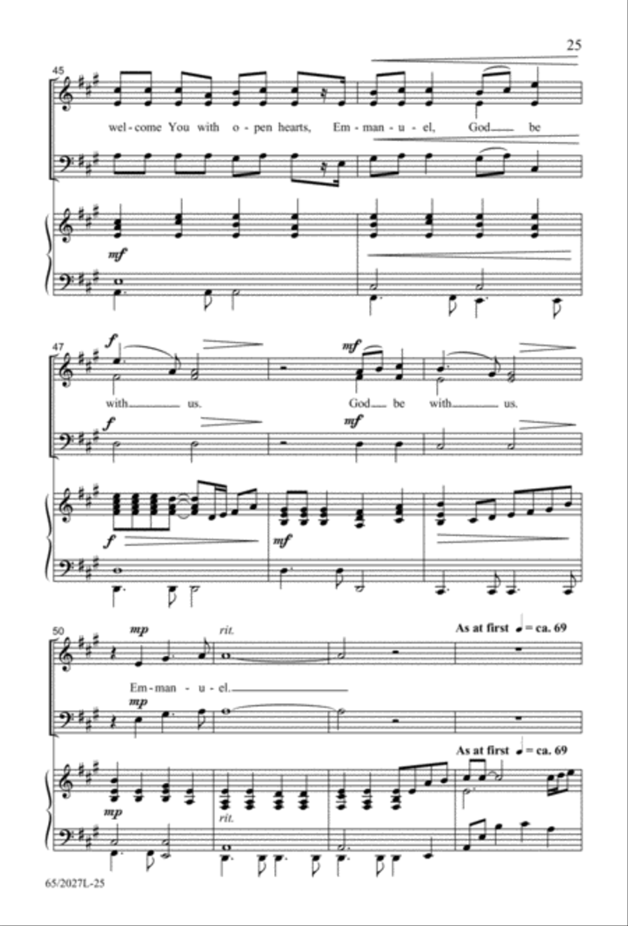 Night of the Father's Love (Digital Download) 3-Part scores gallery preview page 25