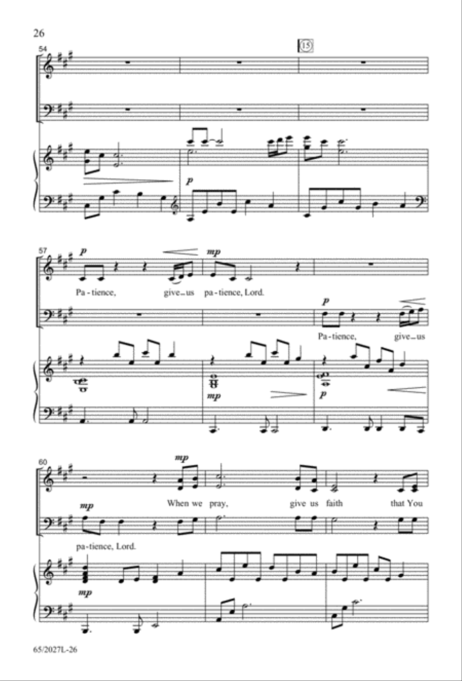 Night of the Father's Love (Digital Download) 3-Part scores gallery preview page 26