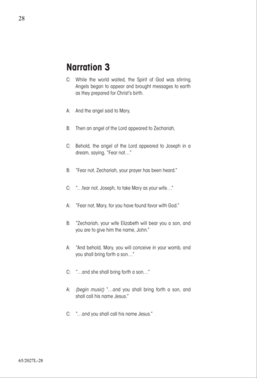 Night of the Father's Love (Digital Download) 3-Part scores gallery preview page 28