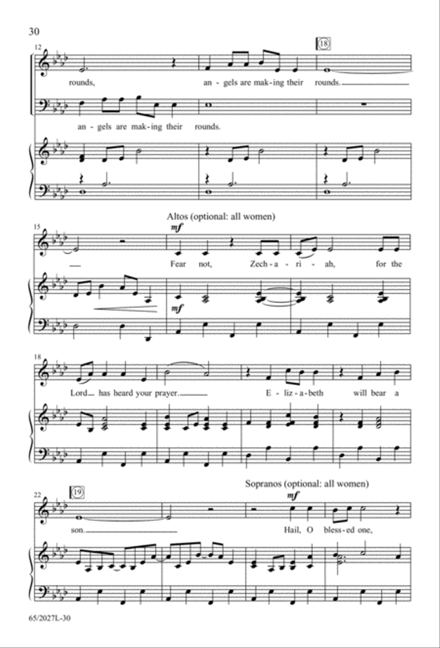 Night of the Father's Love (Digital Download) 3-Part scores gallery preview page 30