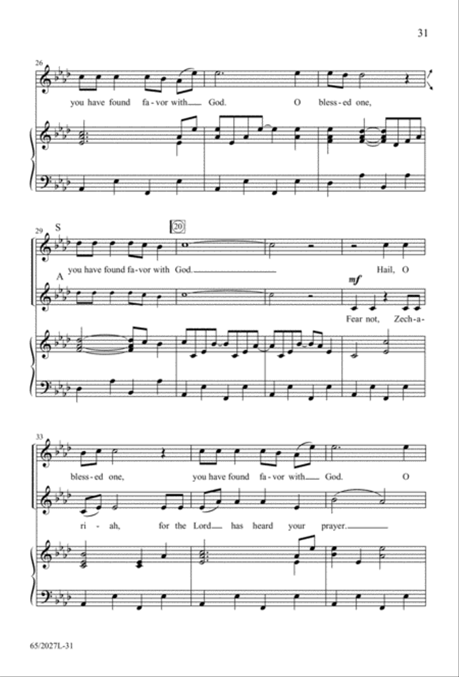 Night of the Father's Love (Digital Download) 3-Part scores gallery preview page 31
