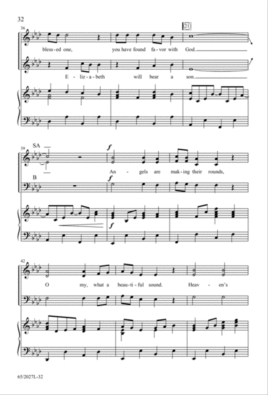 Night of the Father's Love (Digital Download) 3-Part scores gallery preview page 32