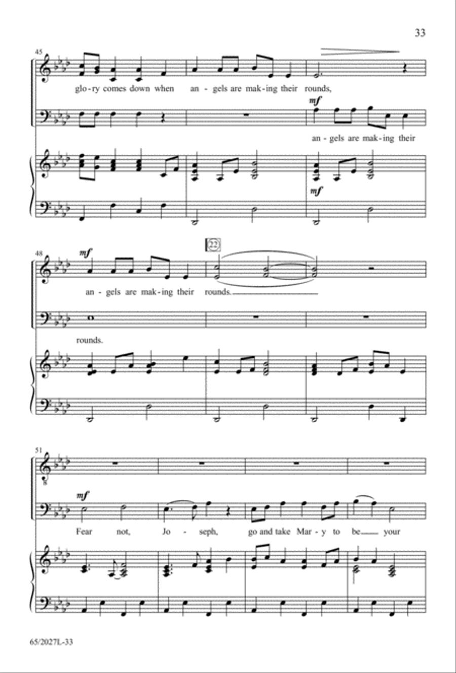 Night of the Father's Love (Digital Download) 3-Part scores gallery preview page 33