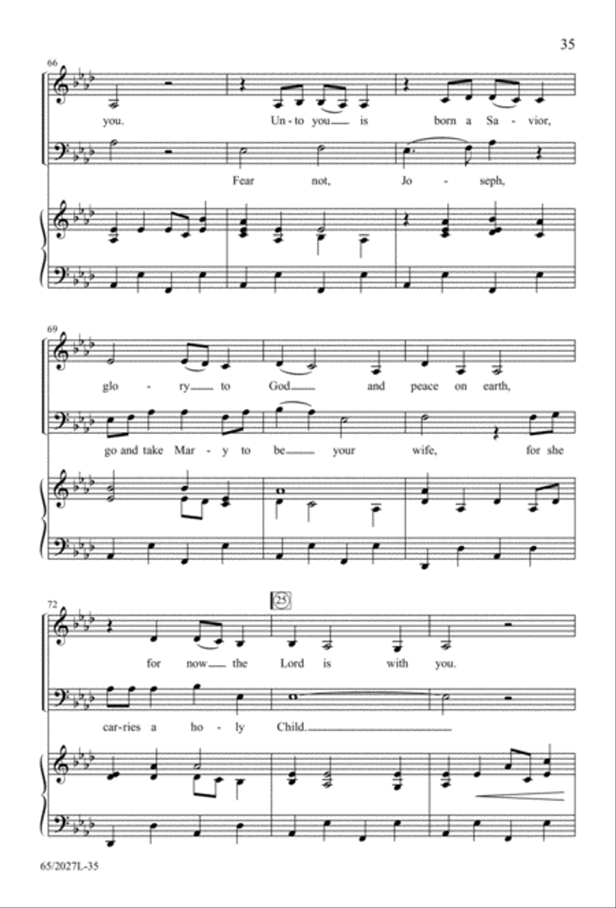 Night of the Father's Love (Digital Download) 3-Part scores gallery preview page 35