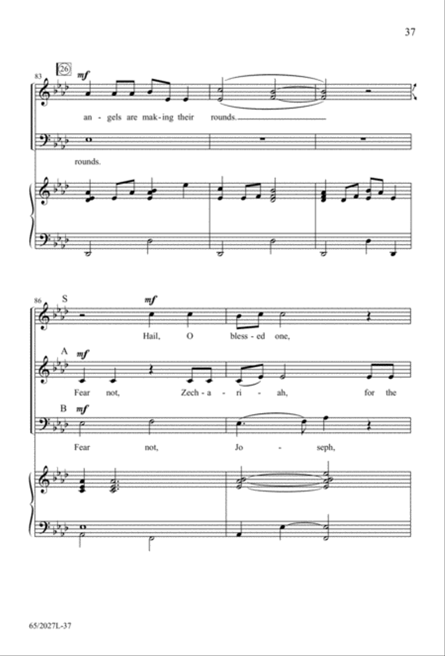 Night of the Father's Love (Digital Download) 3-Part scores gallery preview page 37