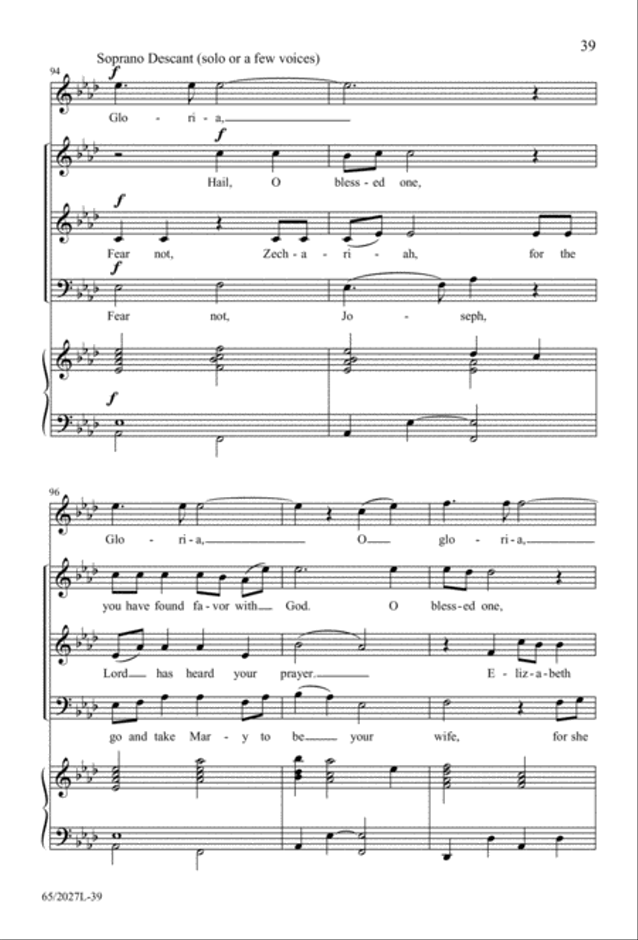 Night of the Father's Love (Digital Download) 3-Part scores gallery preview page 39