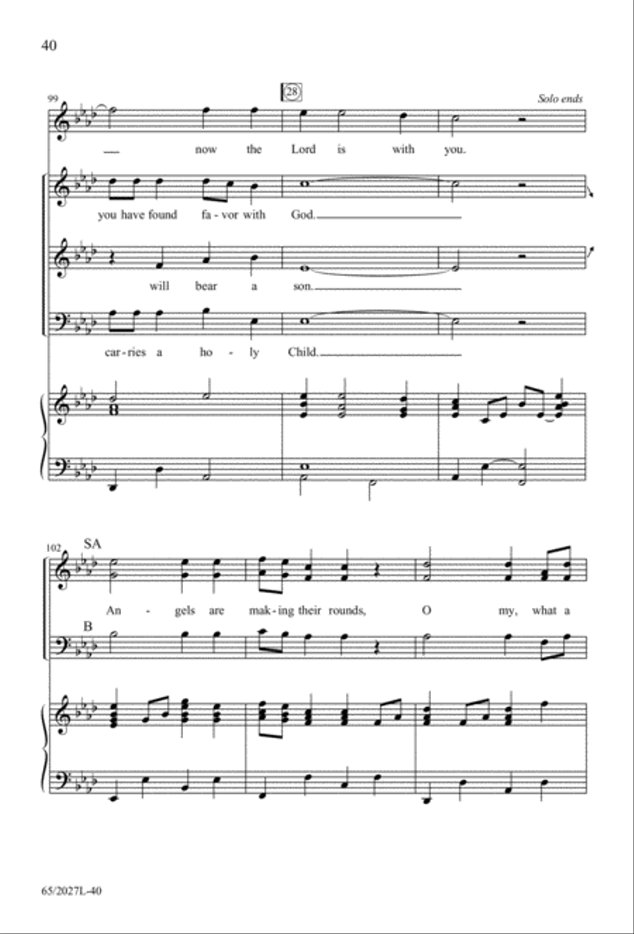 Night of the Father's Love (Digital Download) 3-Part scores gallery preview page 40
