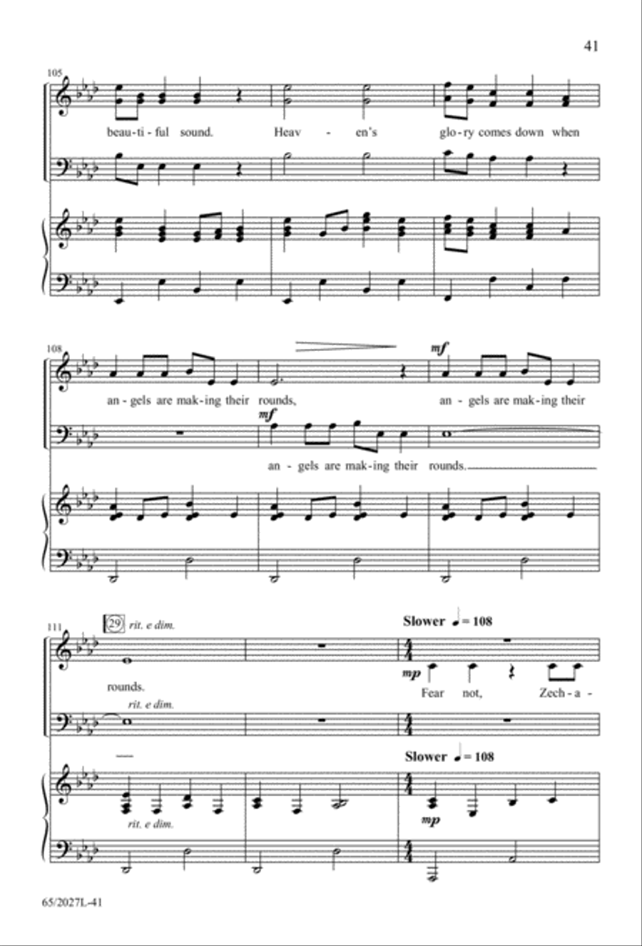 Night of the Father's Love (Digital Download) 3-Part scores gallery preview page 41