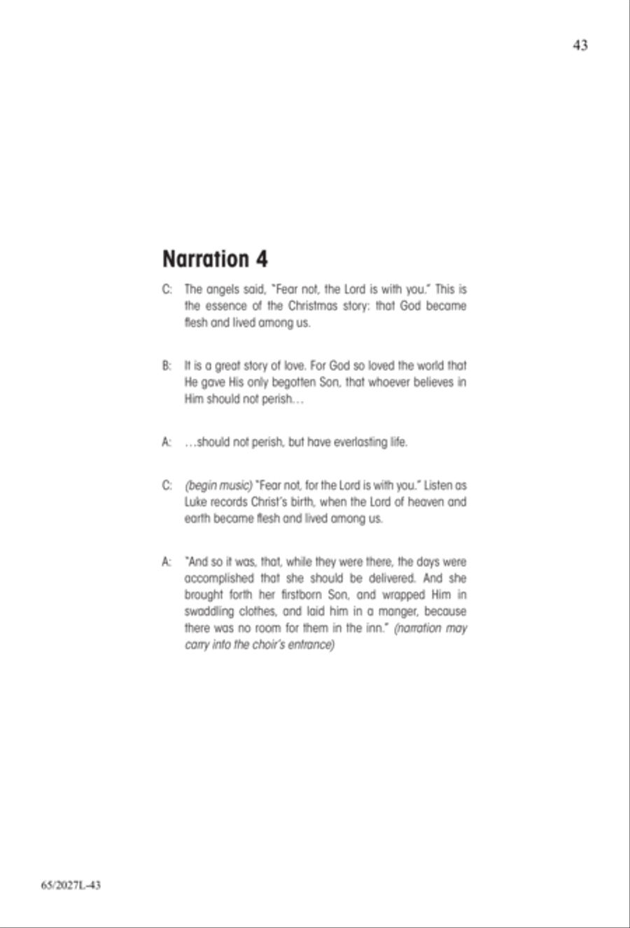 Night of the Father's Love (Digital Download) 3-Part scores gallery preview page 43