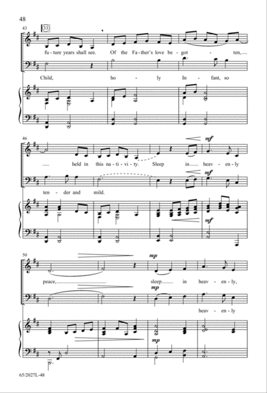 Night of the Father's Love (Digital Download) 3-Part scores gallery preview page 48