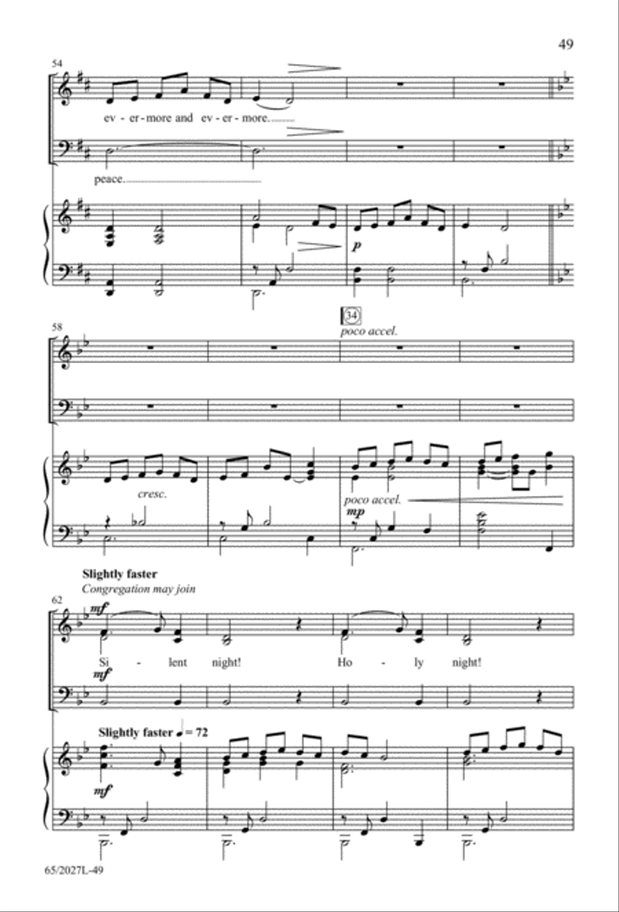 Night of the Father's Love (Digital Download) 3-Part scores gallery preview page 49