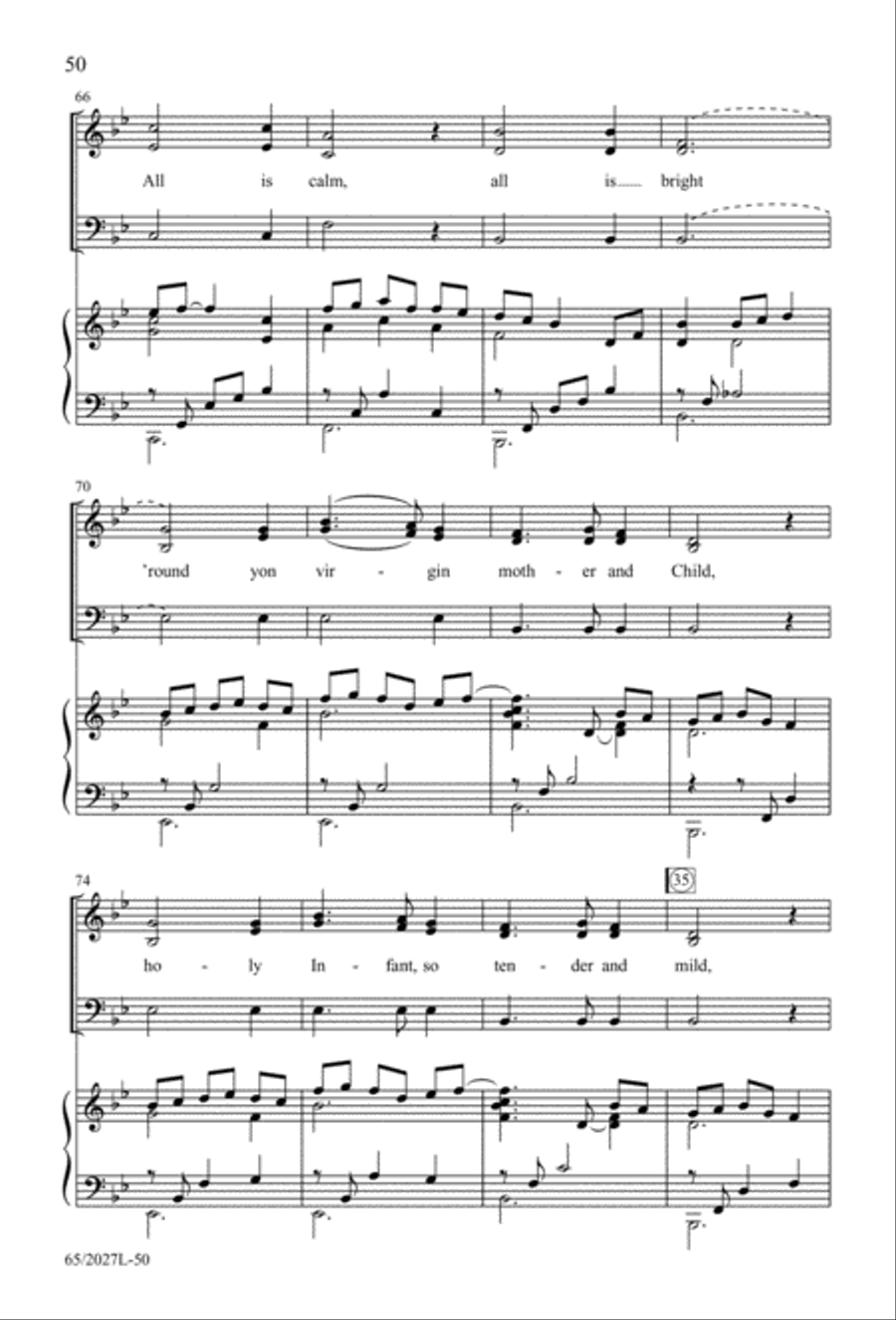 Night of the Father's Love (Digital Download) 3-Part scores gallery preview page 50