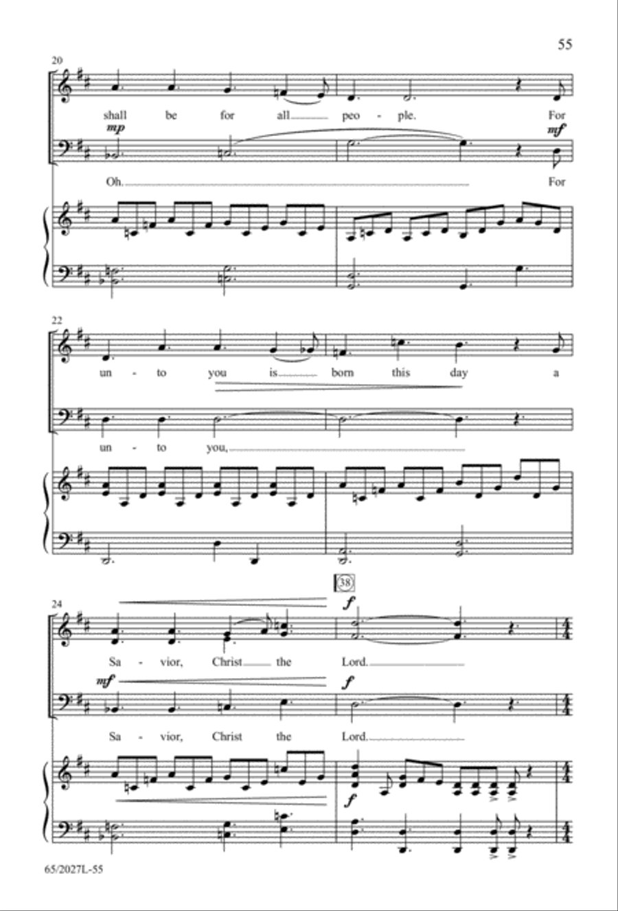 Night of the Father's Love (Digital Download) 3-Part scores gallery preview page 55