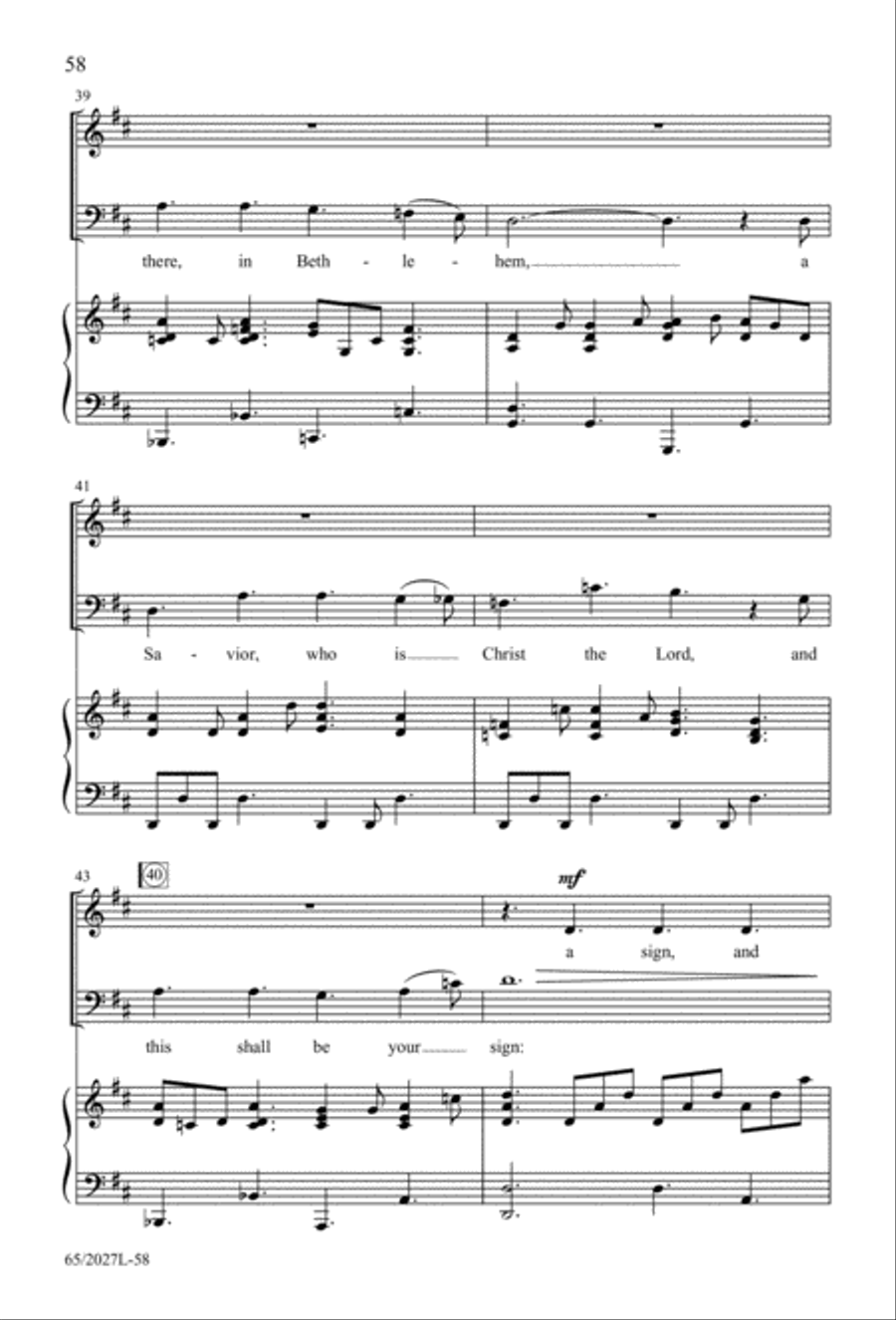 Night of the Father's Love (Digital Download) 3-Part scores gallery preview page 58