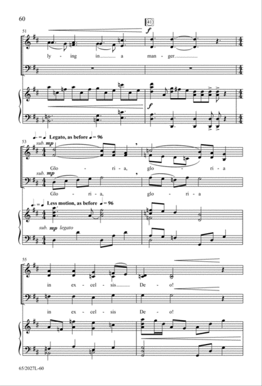 Night of the Father's Love (Digital Download) 3-Part scores gallery preview page 60